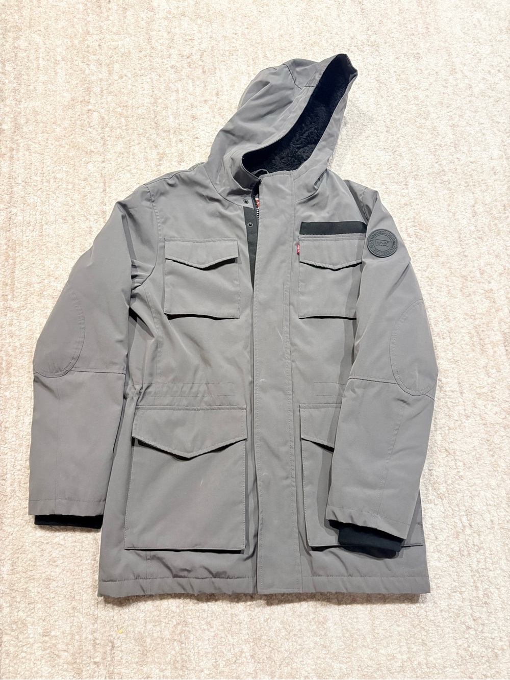 Men’s Levi's Light Gray Hooded Jacket